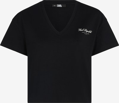 Karl Lagerfeld Koszulka 'Hotel ' w kolorze czarny / białym, Podgląd produktu