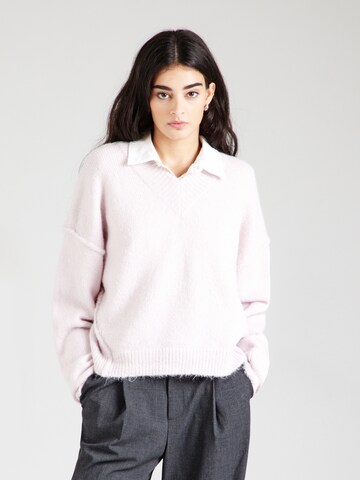 TOPSHOP Sweater in Purple: front