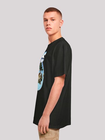 F4NT4STIC Shirt 'YES Chrome Island' in Zwart