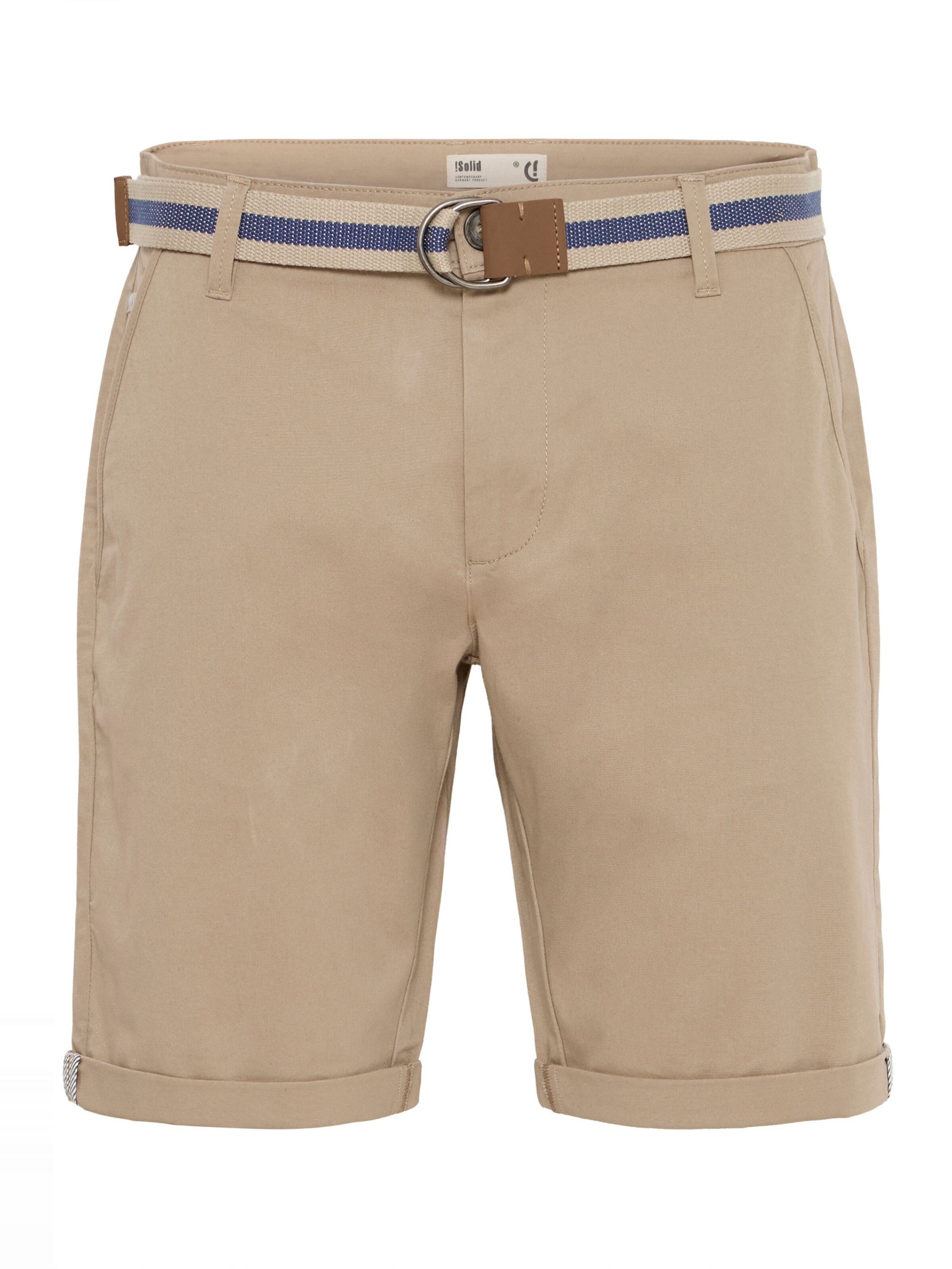 Pantalon chino 'Monty' !Solid en beige : devant