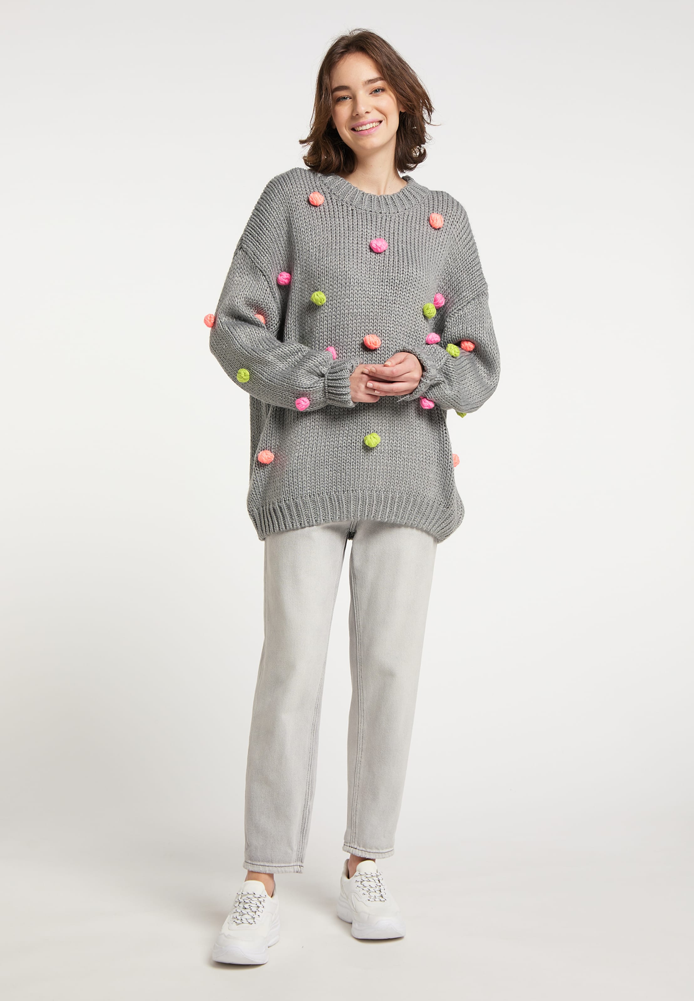 Frauen Pullover & Strick MYMO Pullover in Grau - HG45109