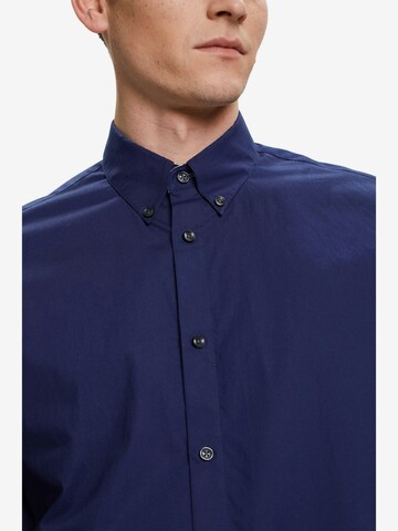 ESPRIT Regular fit Button Up Shirt in Blue