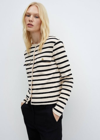 Cardigan 'Porto' MANGO en beige : devant