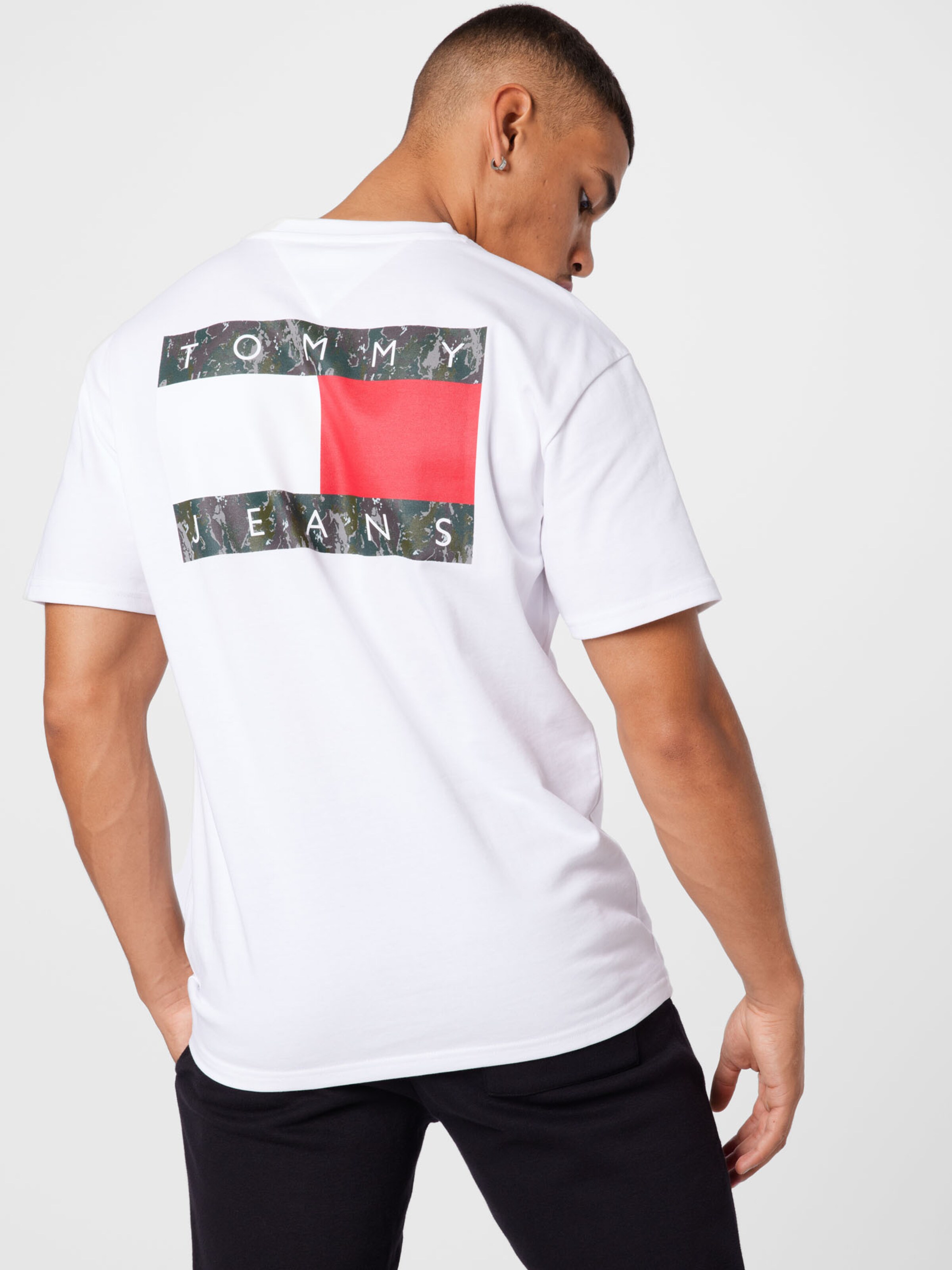 Männer Shirts Tommy Jeans T-Shirt in Weiß - OC53656 Männer Shirts Tommy Jeans T-Shirt in Weiß - OC53656