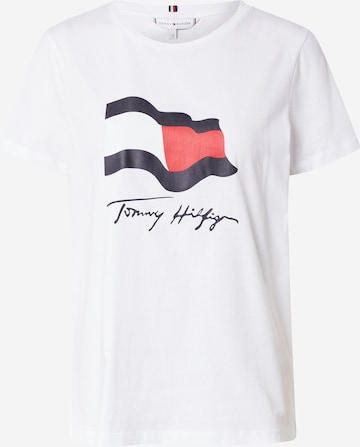 T-shirt TOMMY HILFIGER en blanc : devant