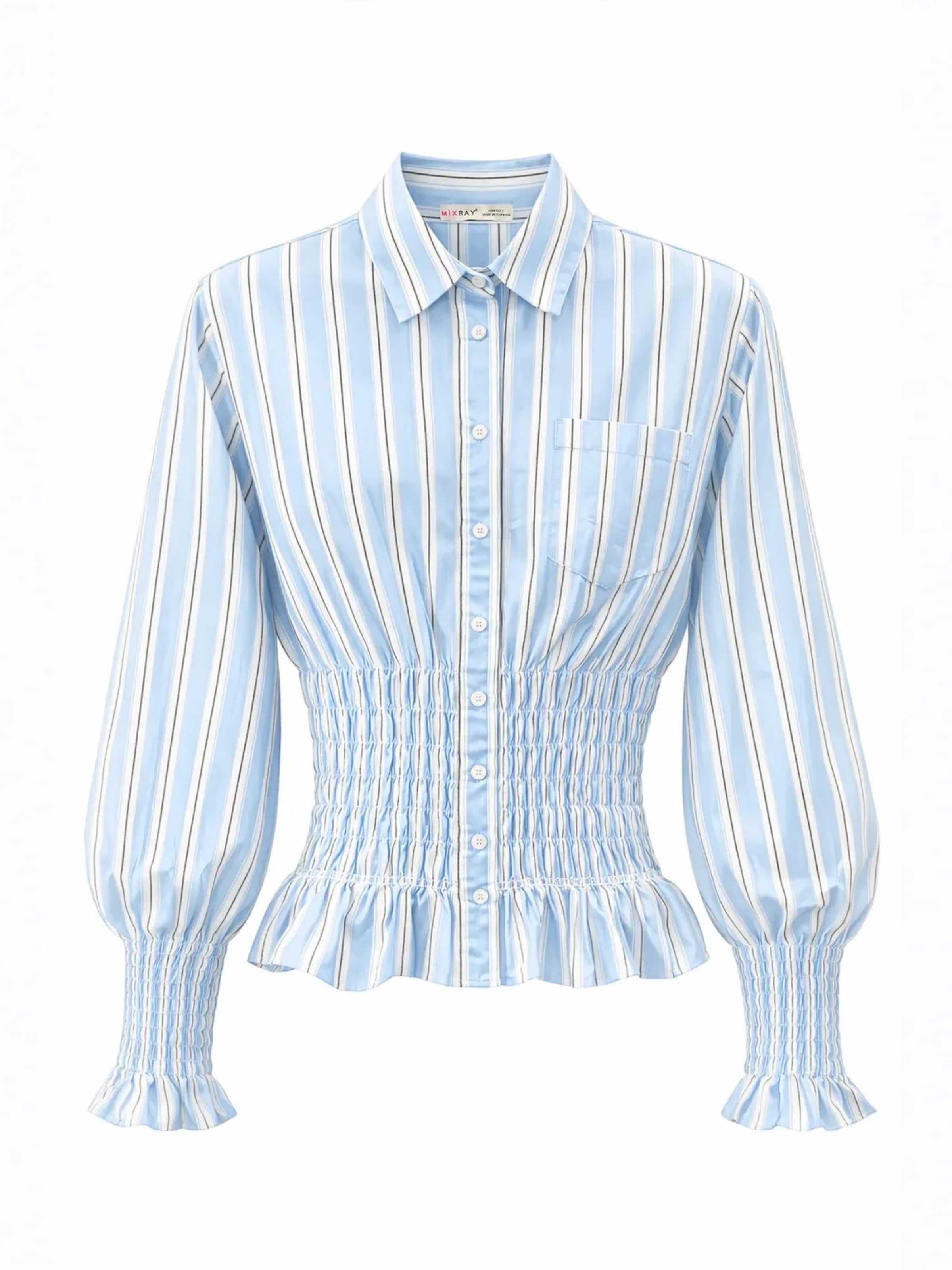 MixRay Blouse in Blue: front