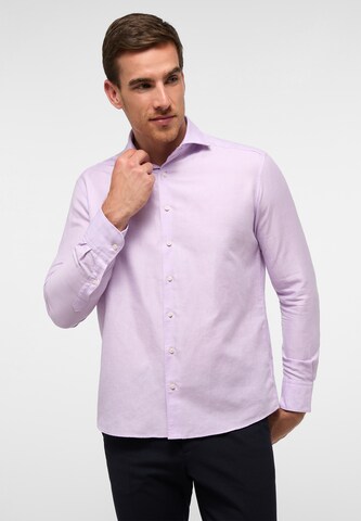ETERNA Comfort fit Button Up Shirt in Purple: front