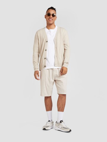 JACK & JONES Gebreid vest 'JJEEmil' in Beige