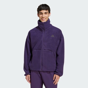 Veste en polaire fonctionnelle ADIDAS SPORTSWEAR en violet : devant