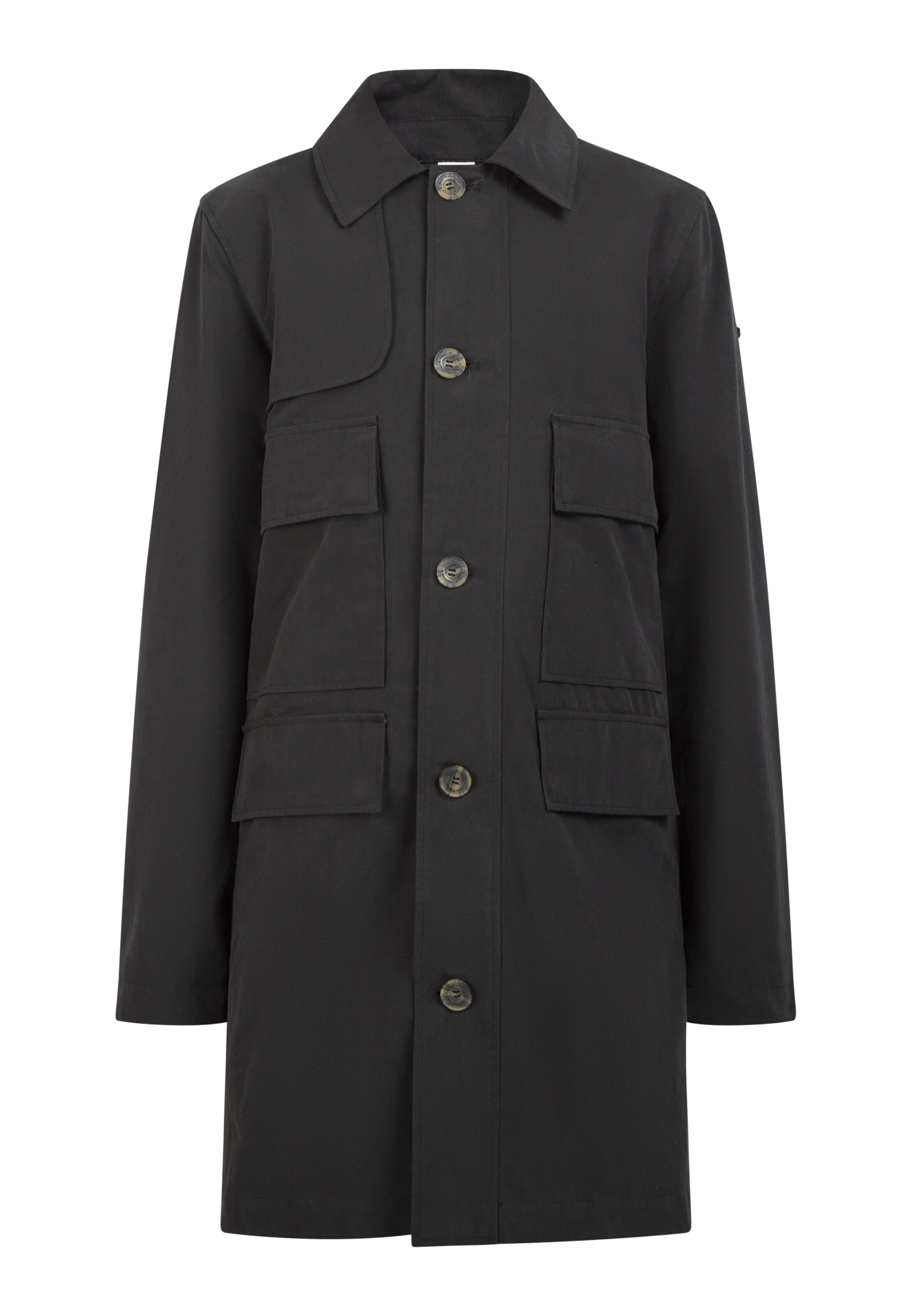 DreiMaster Vintage Between-seasons coat in Black: front