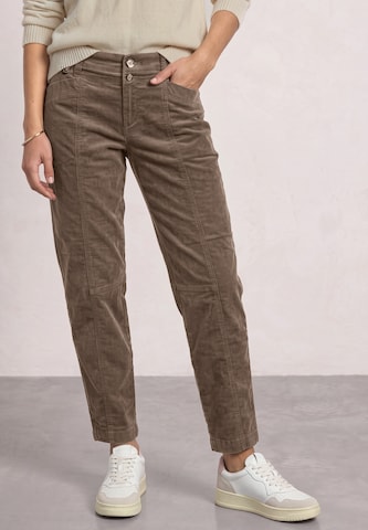 Barrel Pantalon 'Karlie' STREET ONE en marron : devant