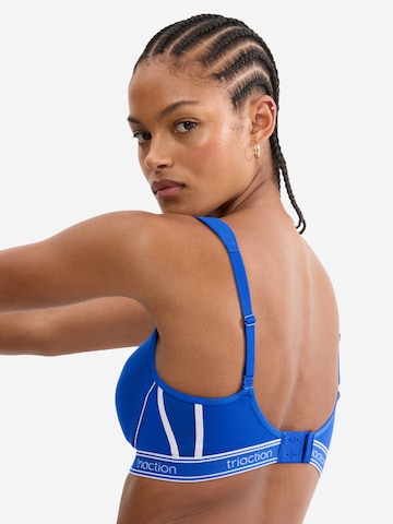 Triumph Triaction Bralette Bra 'Cardio Breeze' in Blue