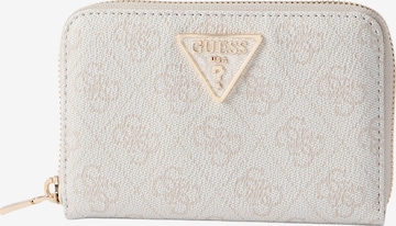 Porte-monnaies 'LAUREL II' GUESS en blanc : devant