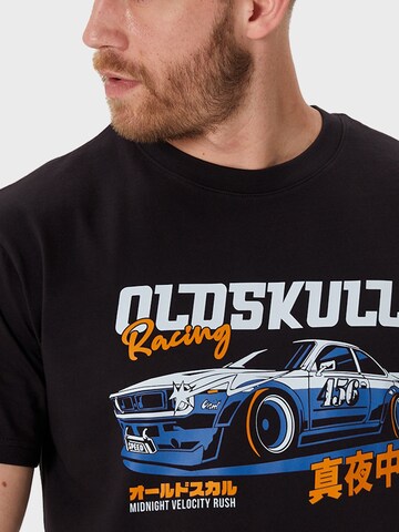 Oldskull T-Shirt 'Rtrip Turboss' in Schwarz