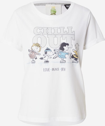 Marškinėliai 'Peanuts Winter' iš PRINCESS GOES HOLLYWOOD, spalva – turkio spalva / šviesiai pilka / rožių spalva / balta, Prekių apžvalga