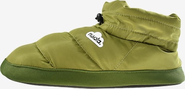 Nuvola. Hausschuh 'Boot Home Party' in Grün: Vorderseite