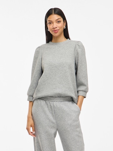 VILA Sweatshirt 'VIREFLECT' in Grey: front