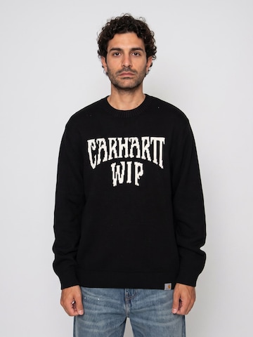 Carhartt WIP Pullover 'DECK SWEATER BLACK / WHITE' i sort: forside