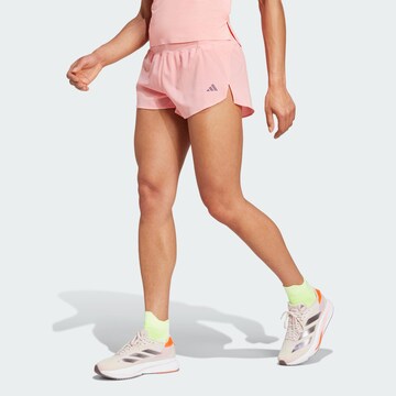 ADIDAS PERFORMANCE Обычный Спортивные штаны 'Adizero' в Ярко-розовый: спереди
