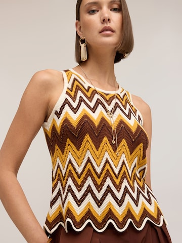 MOTIVI Knitted top in Brown