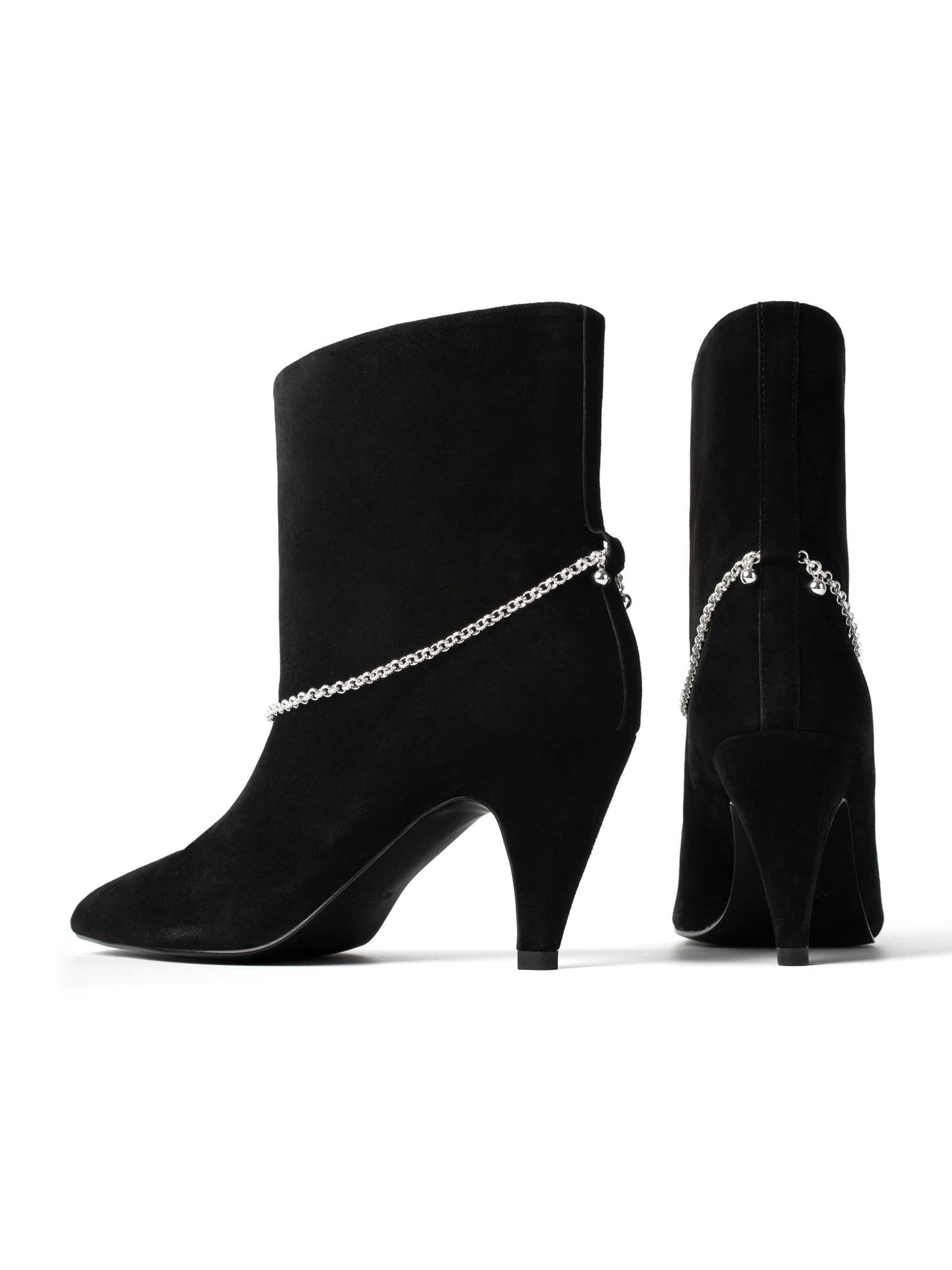 L37 HANDMADE SHOES - Botas pelo tornozelo 'ZINA' em preto