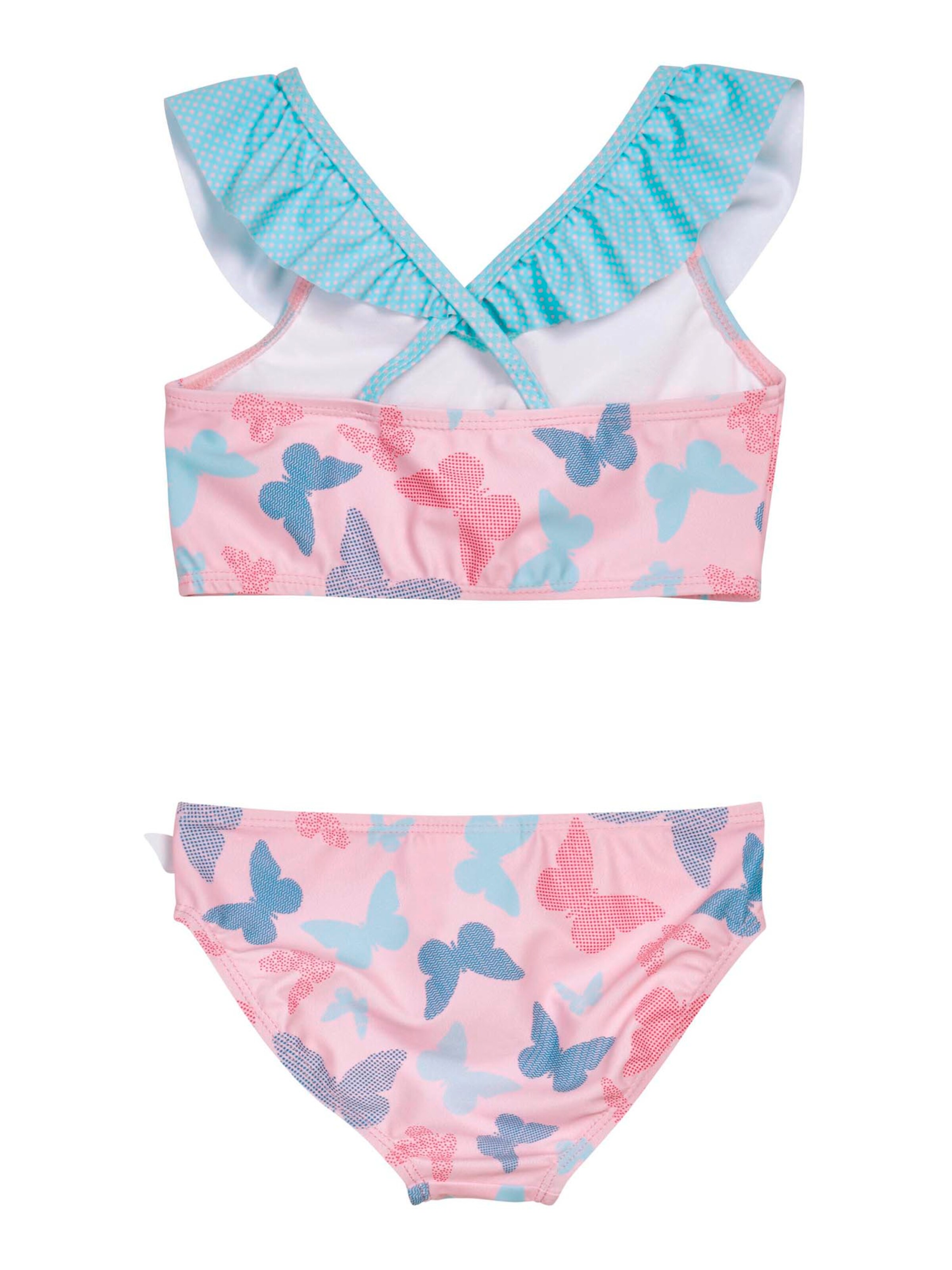 PLAYSHOESBustier Bikini 'Schmetterlinge' - roza boja