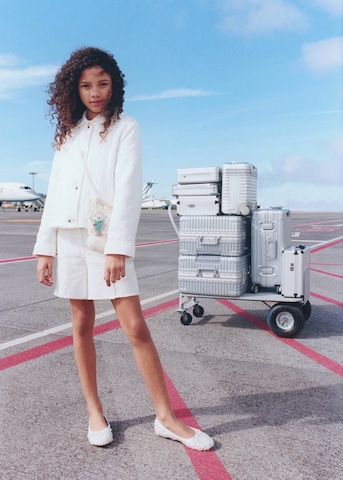 MANGO KIDS Between-Season Jacket in White