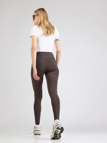 Girlfriend Collective Skinny Workout Pants in Brown