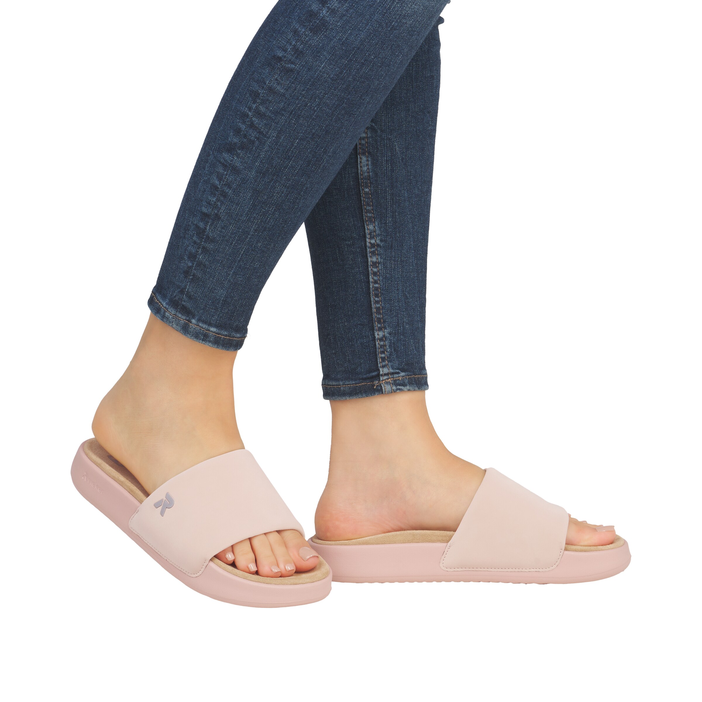 Rieker Sport Чехли в розово