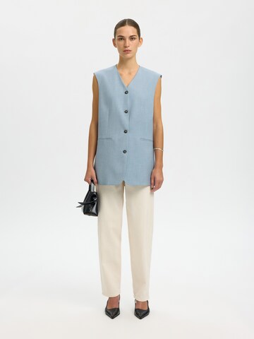 SELECTED Gilet 'SLFBOXY LISA' in Blauw