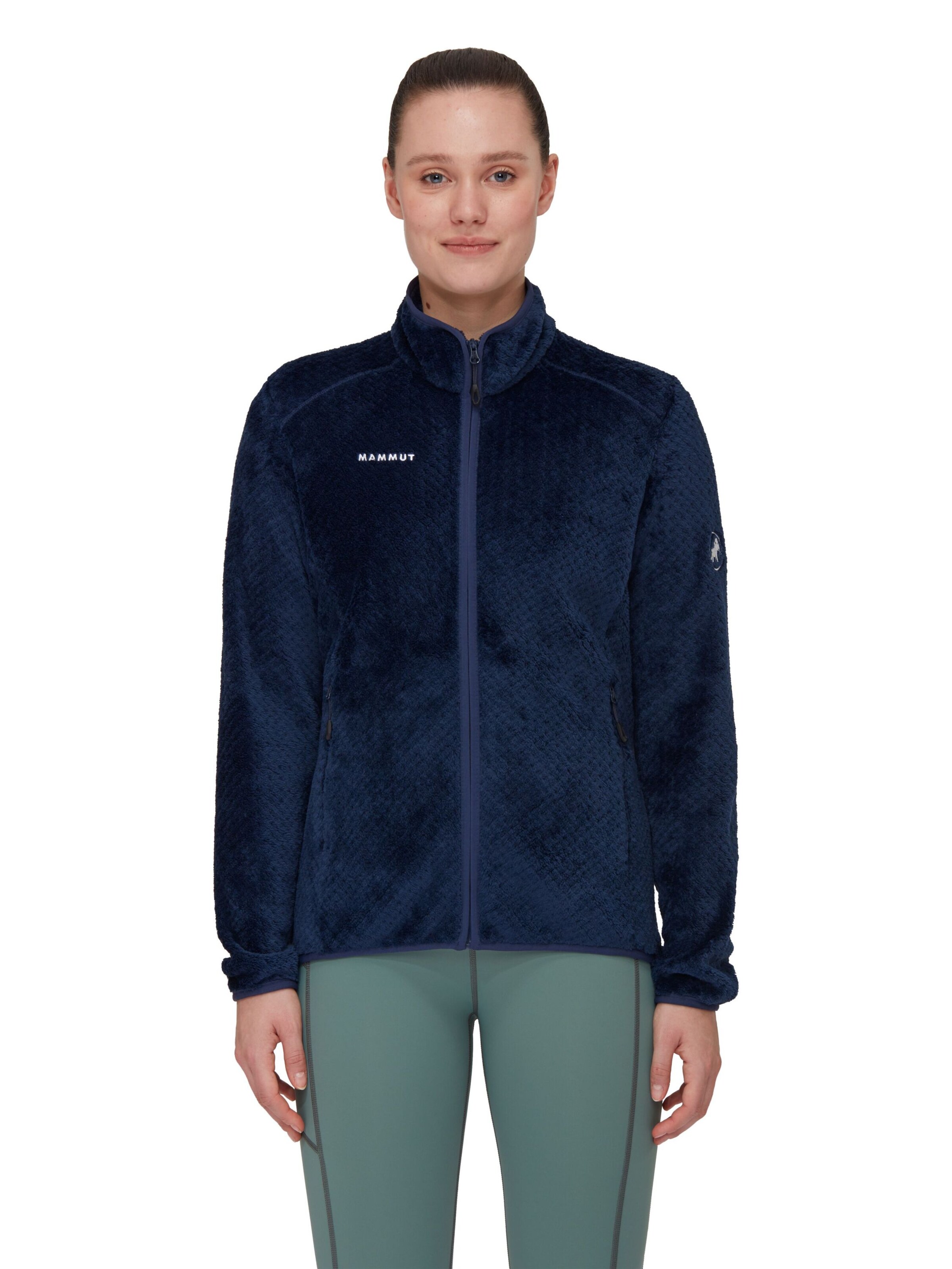 MAMMUT Athletic Fleece Jacket 'Innominata' in Blue: front