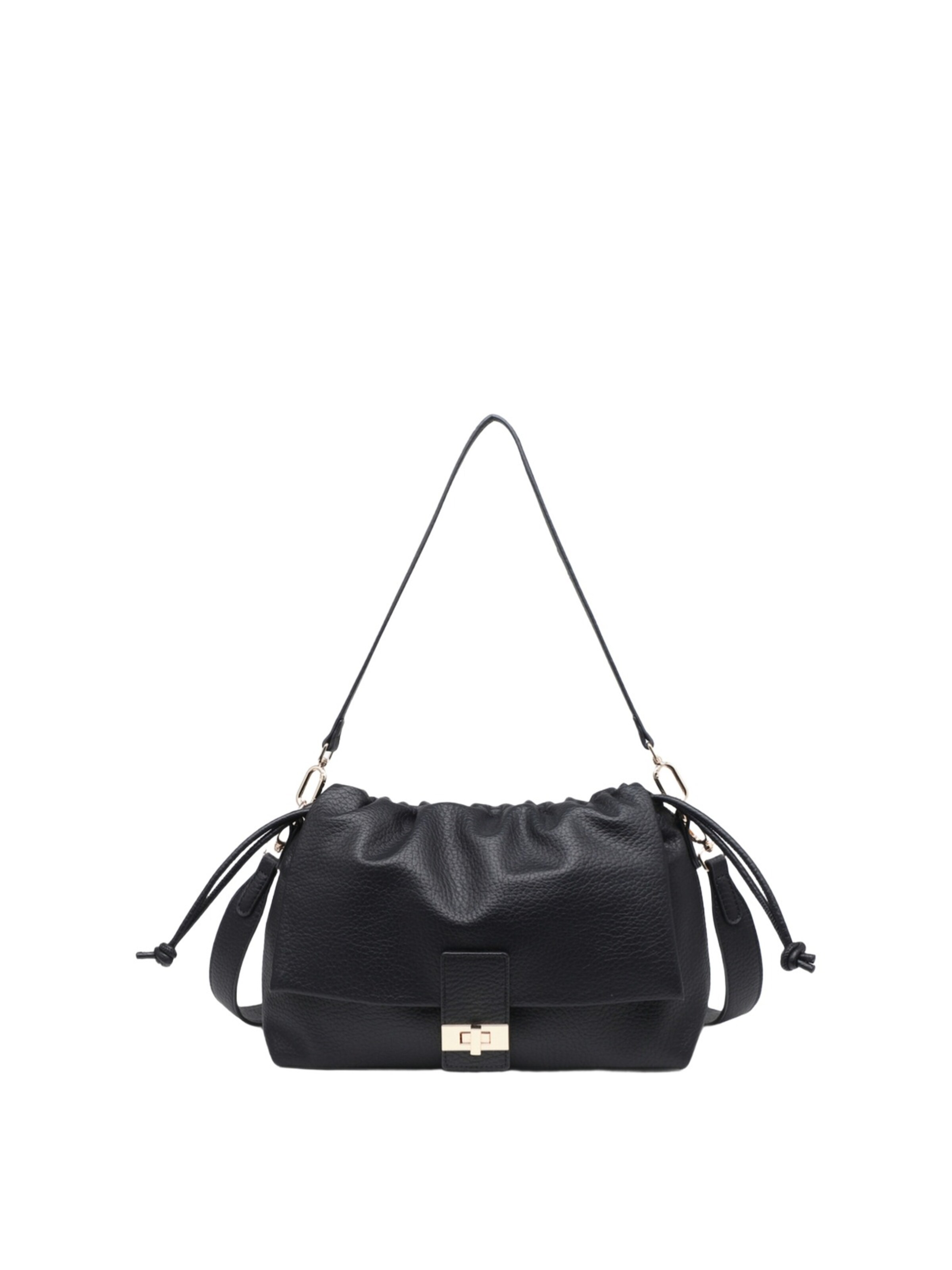 Borsa a mano 'Borsa a mano donna Kassandra Matelot - Poliestere chiusura zip' di Kassandra in nero: frontale