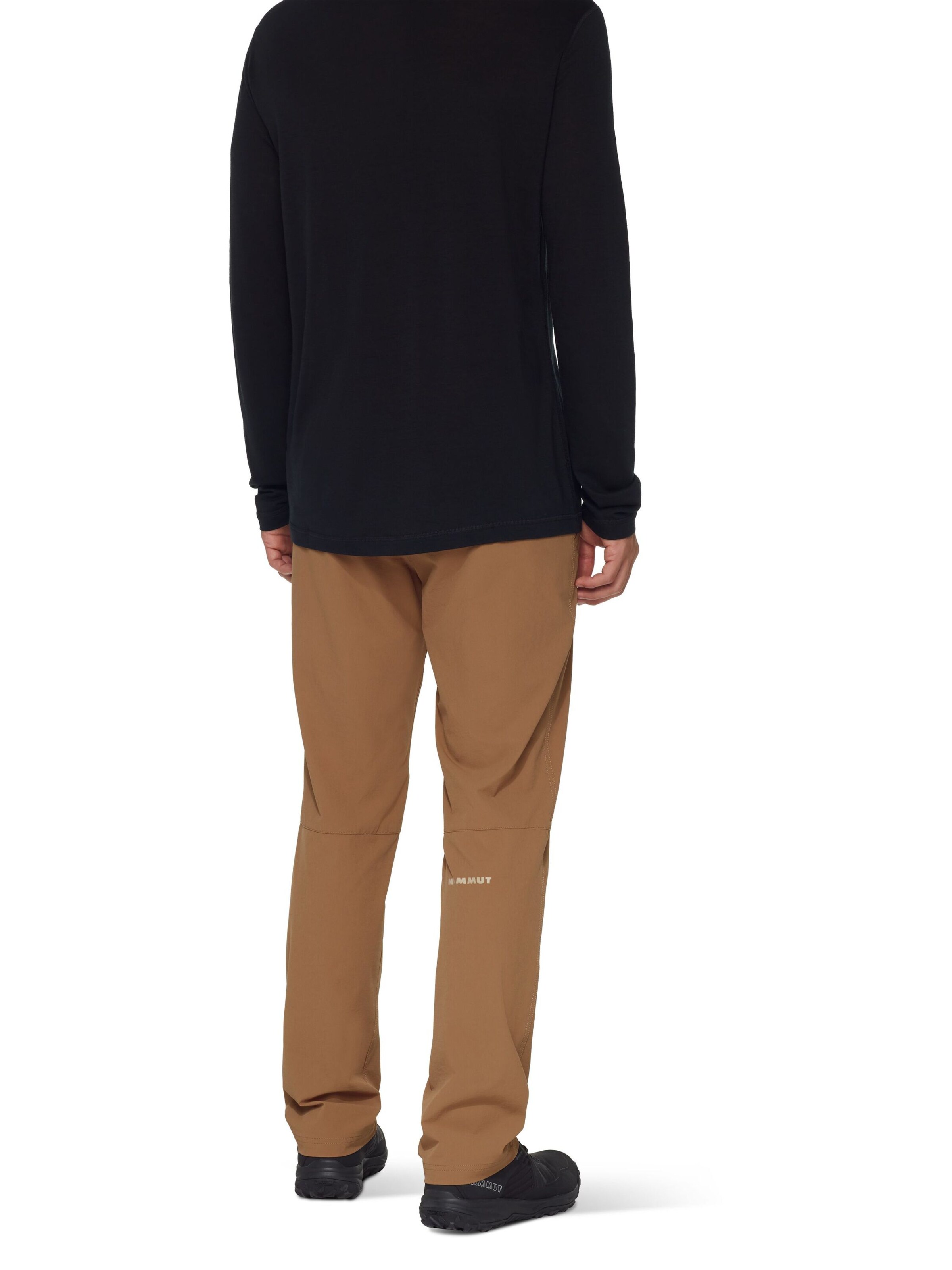 MAMMUT Regular Outdoor Pants 'Hiking V' in Brown