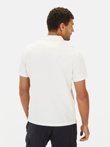 CAMEL ACTIVE Kurzarm Poloshirt mit Brusttasche in Weiß