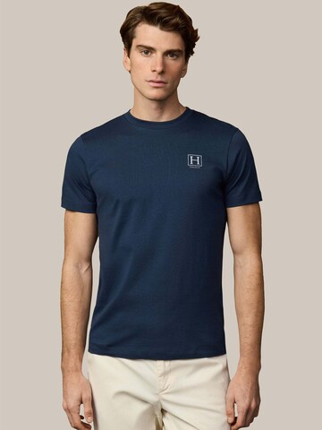 T-Shirt Hackett London en bleu : devant