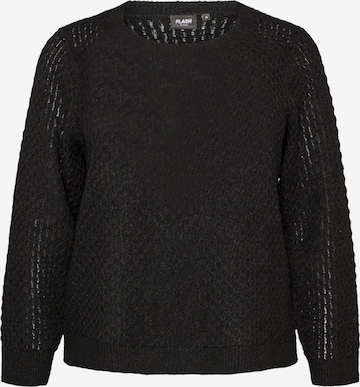 Zizzi Sweater 'FLaya' in Black: front