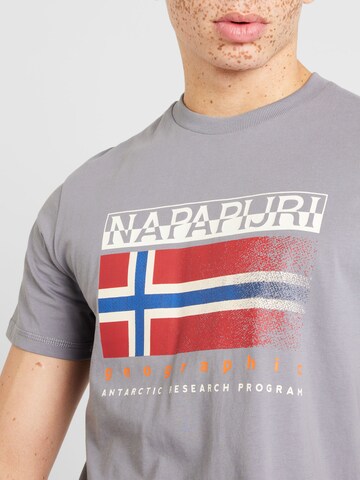 NAPAPIJRI - Camisa 'S-KREIS' em cinzento