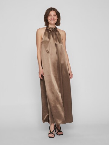 VILA Evening Dress 'SITTAS' in Brown: front