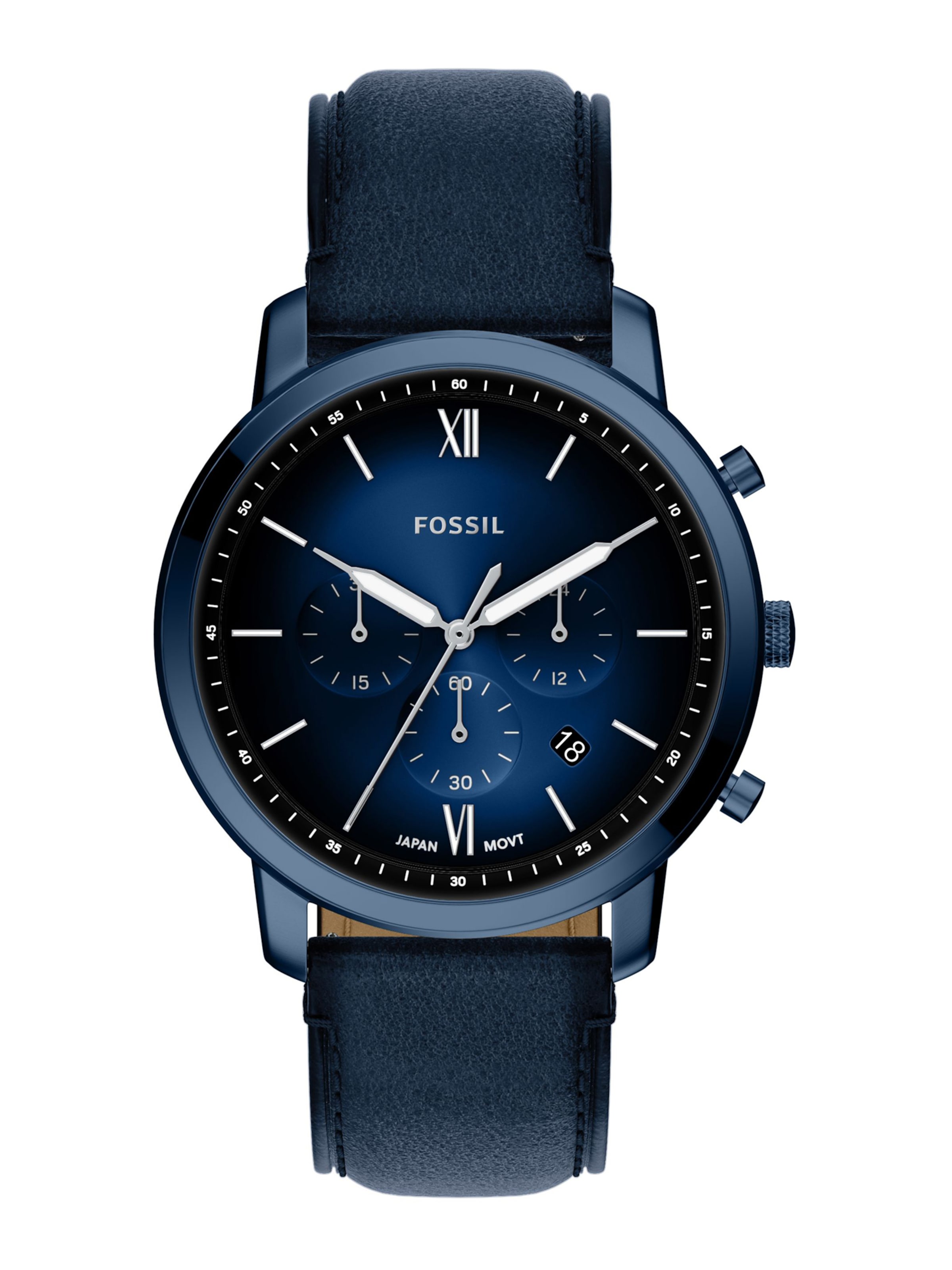 Orologio analogico 'NEUTRA' di FOSSIL in blu: frontale