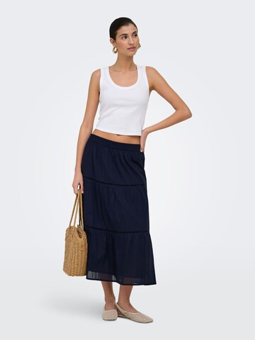 Jupe 'ONLIsabella' ONLY en bleu