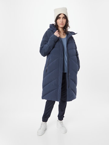 JACK WOLFSKIN - Sobretudo outdoor 'Marienplatz' em azul