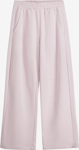 Bershka Wide leg Pants in Purple: front