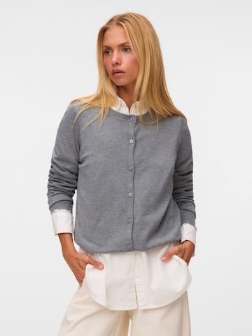VERO MODA Kardigan 'VMSILJE' w kolorze szary: przód
