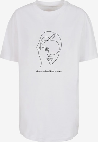 T-shirt oversize 'WD - Woman Figure' Merchcode en blanc : devant