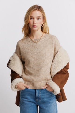 Springfield Trui in Beige: voorkant
