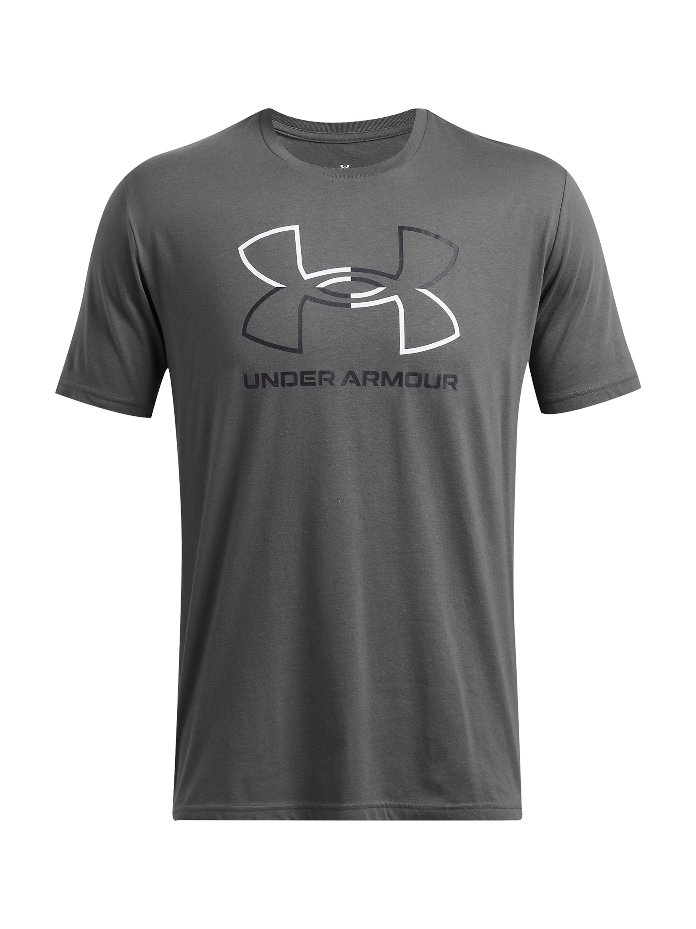 UNDER ARMOUR Funktionsshirt 'Foundation' in Grau: Vorderseite