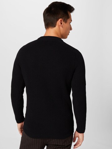 MELAWEAR Pullover 'RAVI' (GOTS) in Schwarz