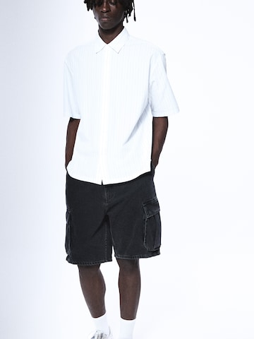 Pull&Bear Loose fit Cargo jeans in Black