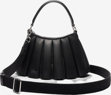 LACOSTE - Bolso de mano 'Lenglen' en negro: frente