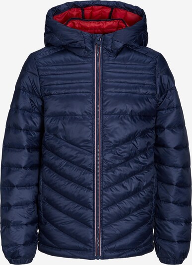 Jack & Jones Junior Vinterjakke 'Hero' i mørkeblå / rød / hvit, Produktvisning